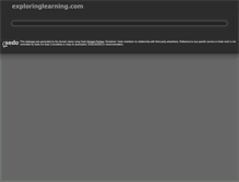 Tablet Screenshot of exploringlearning.com